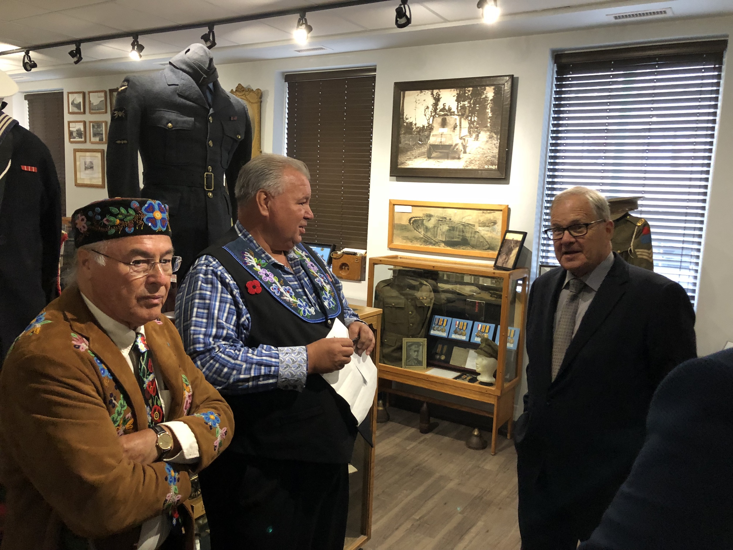 Photo, Chartier, Chartrand and MacAulay at Veterans Event in Regina, 2019